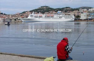 Sibenik - cruise ships in the port